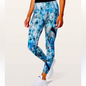 Blue Abstract Women's Leggings